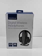 Insignia NS-HAWHP2 RF Digital Wireless Over the Ear Headphones - Black