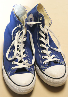 Converse Chuck Taylor Blue & White Shoes Sneakers Unisex Men's Sz. 10 Womens12