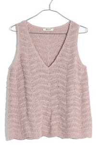 madewell crochet sweater tank