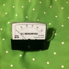 GC Eectronics DC micro amperes gauge No. 20-910 D1-910 0-50 unused