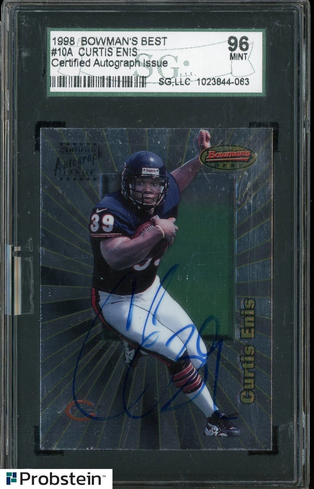 Curtis Enis Bowman's Best Autographs #10A Base