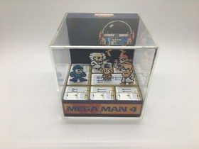 Mega Man 4 IV NES Nintendo Dr. Wiley Cossack Proton Man Shadow Box Diorama Cube