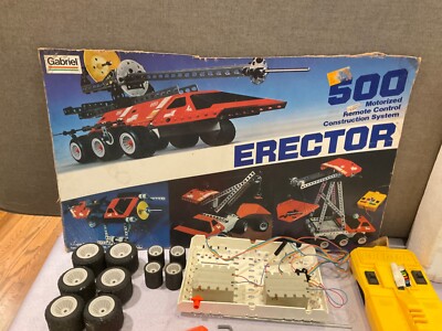 VTG 1981 Erector Set 500 Motorized Remote Control Construction