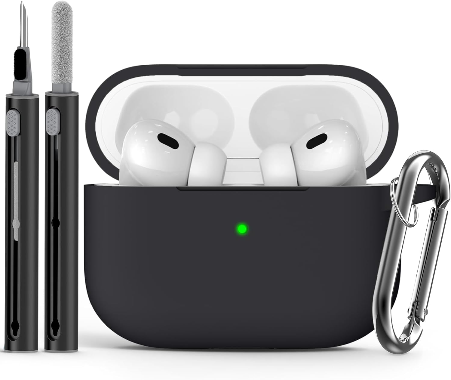 For Airpods Pro Case Cover with Cleaner Kit,Soft Silicone Protective Case for Ap-image