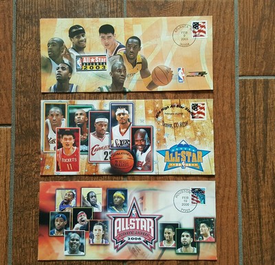 KOBE BRYANT CACHET/ENVELOPE COLLECTION 3 DIFFERENT -NBA ALL STAR GAMES