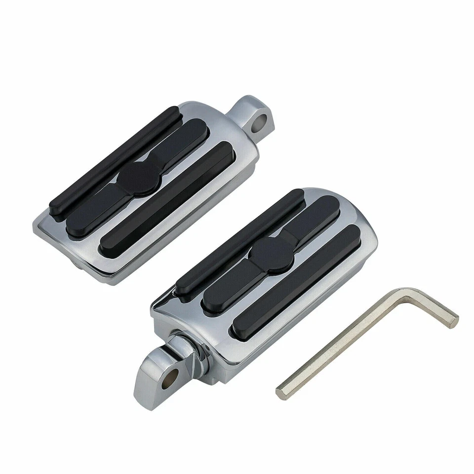 Clavijas de pie de carretera de 1,25" para motocicleta Harley Touring Road King Street Glide Foto 4 de 4