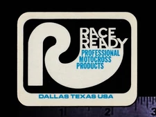 RACE READY Professional Motocross Products - Orig. Vintage Racing Decal/Sticker