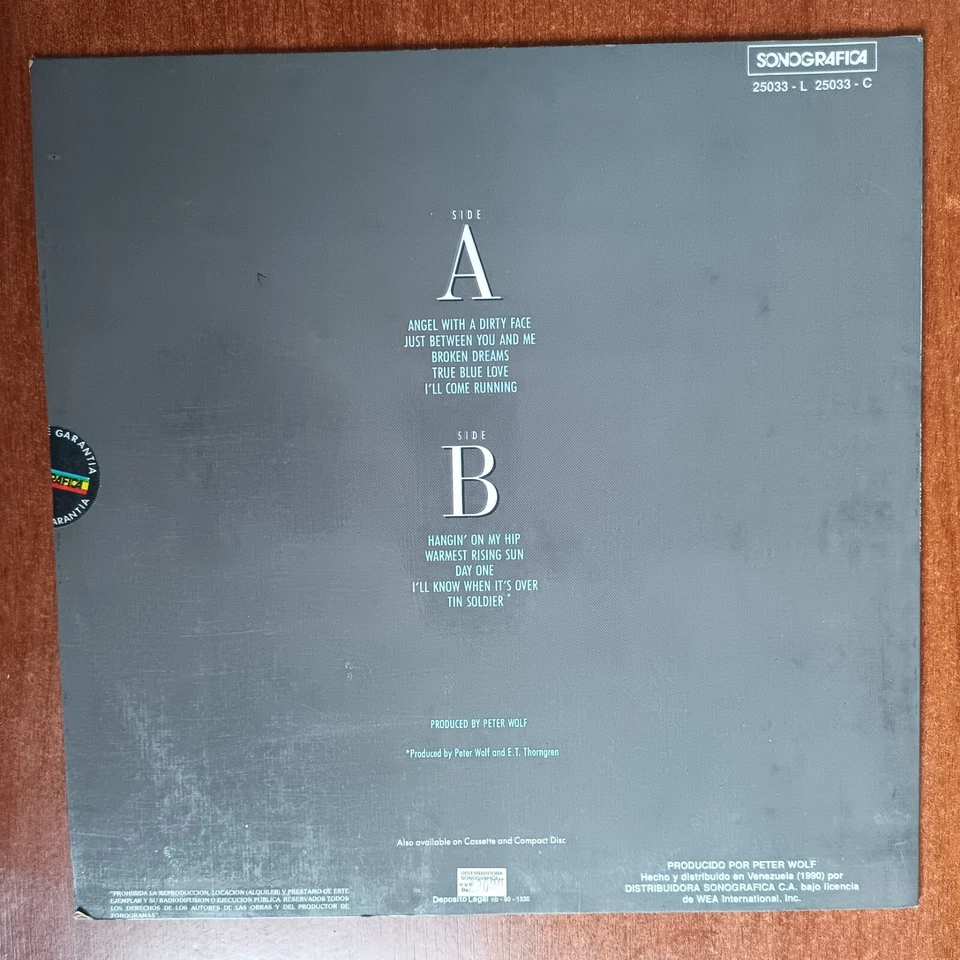 Lou Gramm – Long Hard Look [1990] Vinyl LP Pop Arene Rock Atlantic Rare Version - Image 2 of 2