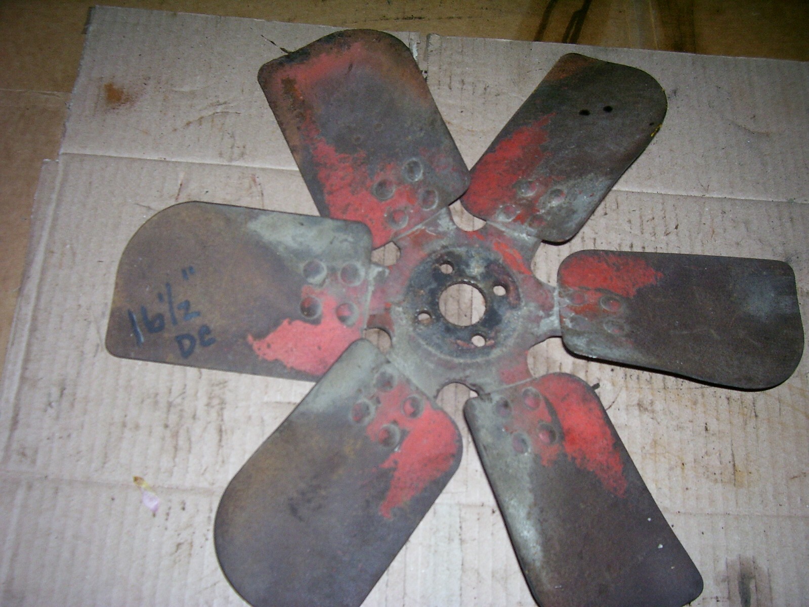 VINTAGE JI CASE DC TRACTOR 6 BLADE ENGINE FAN 16 1/2" 1945 eBay