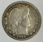 1914-S Barber Quarter CPG Value: $1,090