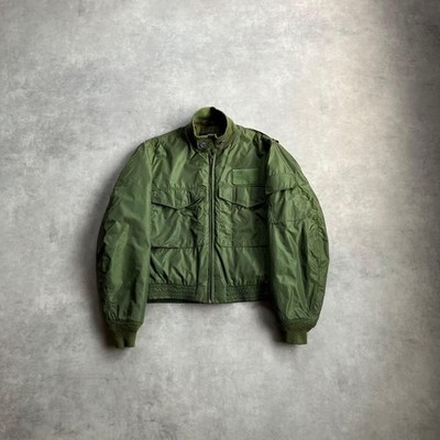 Avirex G-8 Flight Jacket 90s Vintage US Navy Olive Green Quilted