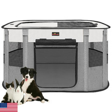 Dog Playpen, Pet Playpen, Foldable Kitten cage Puppy Play Pen, Portable Dog Kenn