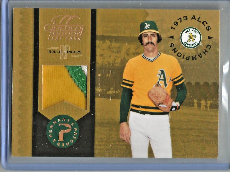 Rollie Fingers 2005 Leaf Century Collection Game Used Jersey Patch #24/25