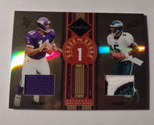 2005 Leaf Bound by Round McNabb / Culpepper 4/25 Jersey / Patch