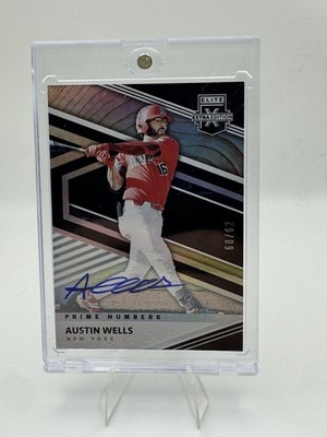 2020 Panini Elite Extra Edition  Austin Wells Prime Numbers B Signatures/62 Auto