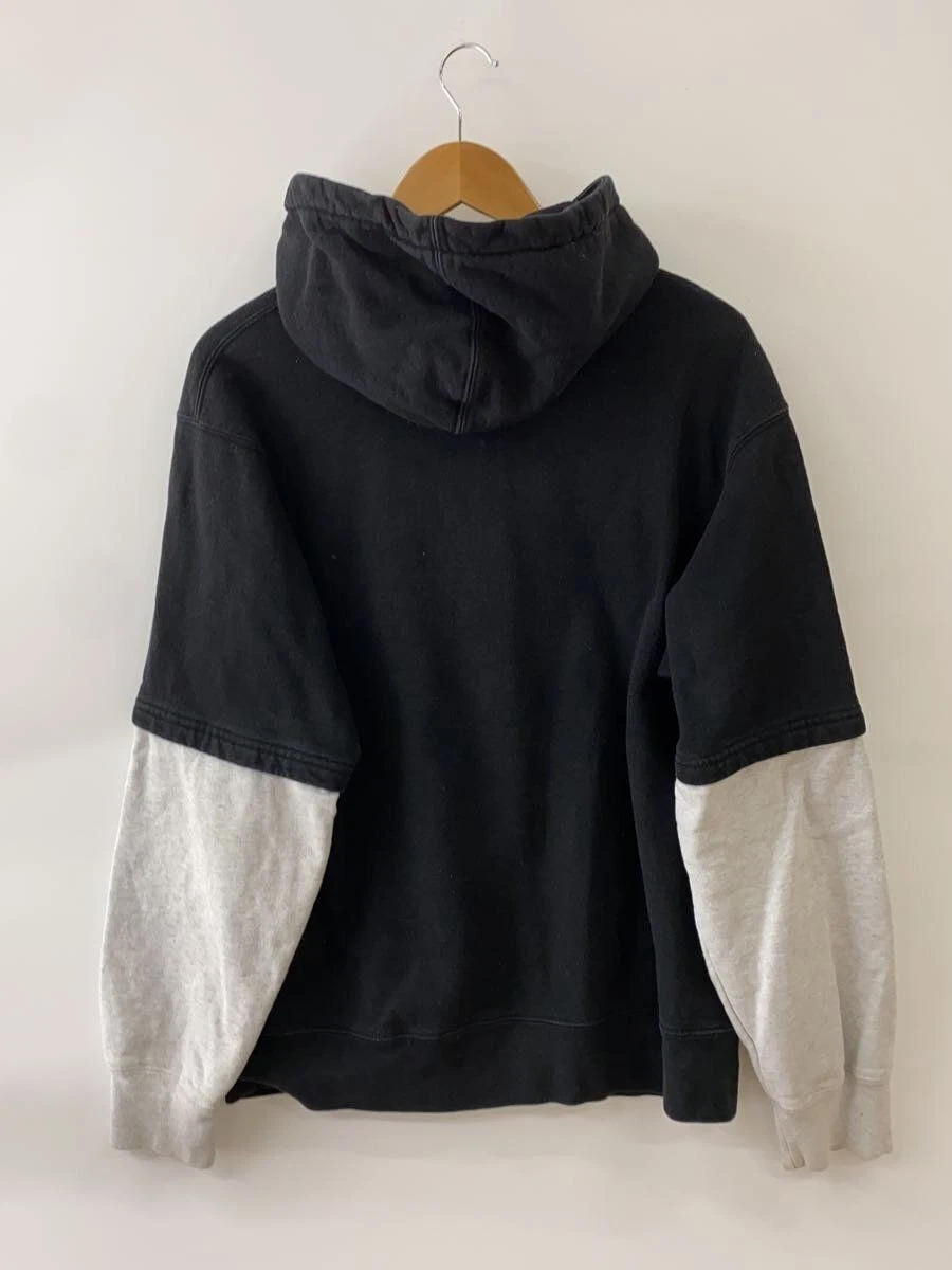 Felpa Supreme con cappuccio M cotone nero usata