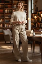 Vintage Polo Ralph Lauren Women's Classic Polo Chino Pleated Beige 16 Pants