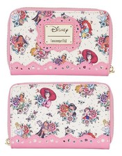 Cartera Loungefly Disney Princesa Tatuaje AOP Cremallera Alrededor Jazmín Mulan Cenicienta
