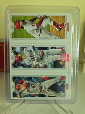 2022 Topps - Triple Play Mike Trout, Shohei Ohtani, Anthony Rendon #TPC-1