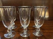 Set Of 8 Imperial Glass Twist May Be Water Or Cordial Glass