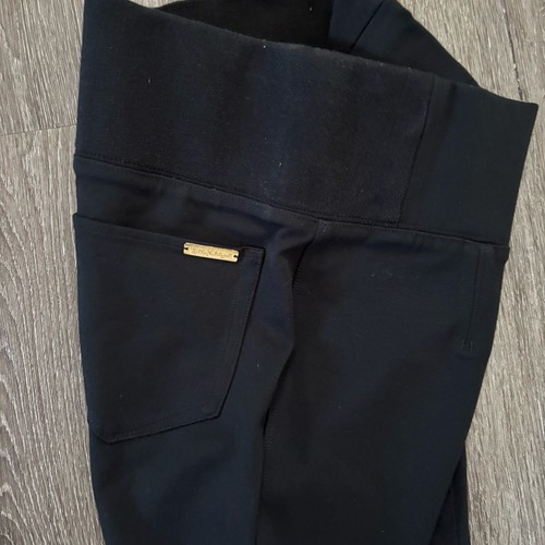 Lilly Pulitzer M Black High Thick Waist Pockets Tapered Dress Yoga Pants - Picture 6 of 13