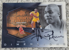 2012-13 Exquisite Dimensions Harold Miner On Card Collegiate Auto USC Trojans