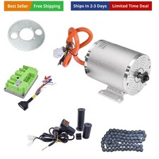 72V 3000W Brushless Motor with Temperature Sensor 6mm² Phase Wires Electric S...