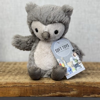 Jellycat Willow Eule klein nicht mehr produziert grau flauschig kleine Eule Beanie nicht mehr produziert 8 Zoll