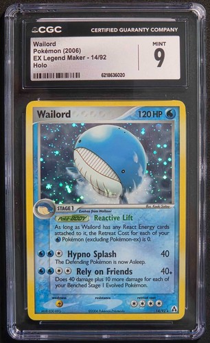 Wailord graded CGC 9 for sale on eBay