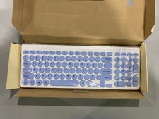 LEADSAIL WIRELESS KEYBOARD AND MOUSE COMBO, PC - BLUE WHITE