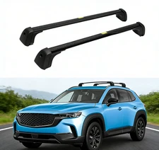 Lockable Roof Rack Cross Bars Luggage Carrier for Mazda CX-50 2023-2025 Black