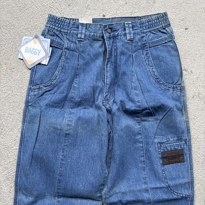 Deadstock 90s Dockers Jeans Men's 28x28 Pleated Denim Levi's Baggy