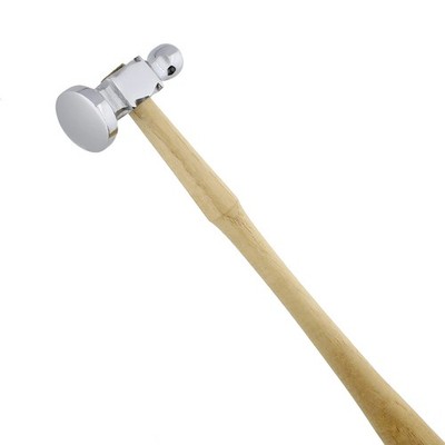Double Sided Chasing Hammer Jewelry Metalworking Tool with Wood Handle