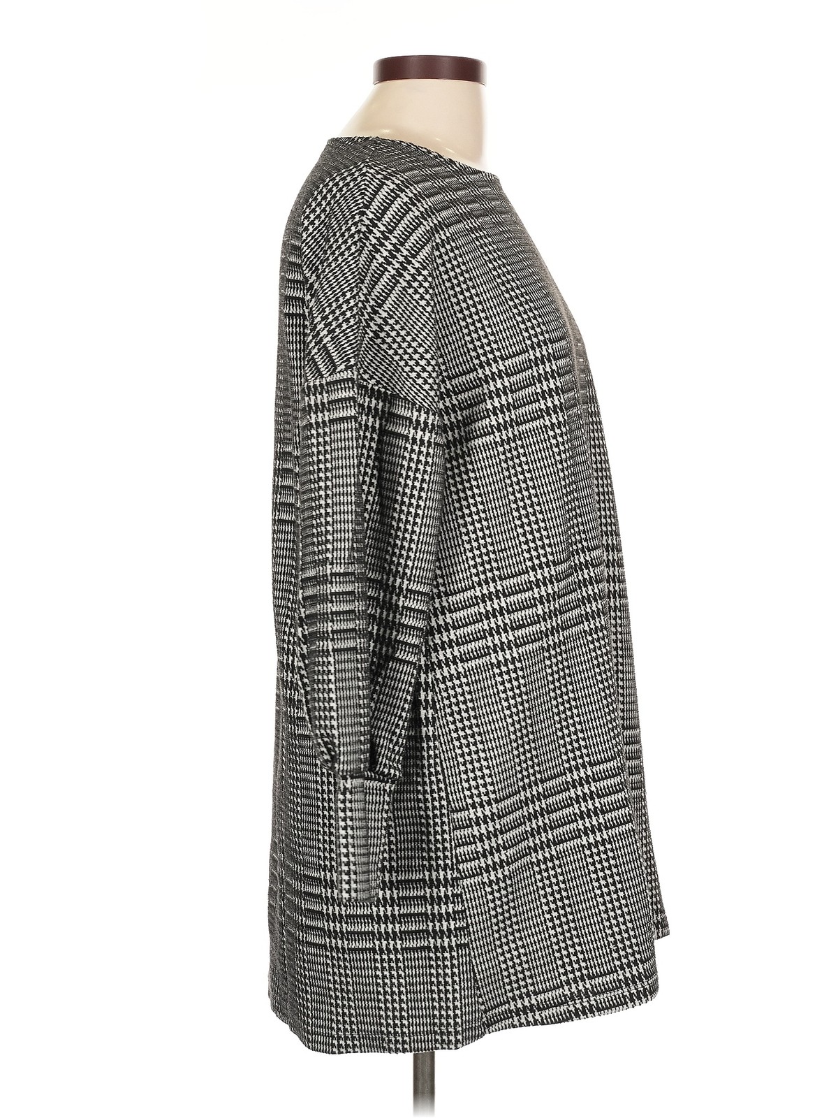 Mango Women Gray Casual Dress M thumbnail 3