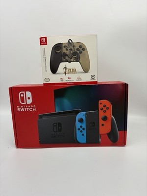 Nintendo Switch Spielkonsole Neon-Rot/Blau V2  | Nintendo Dock | Top Zustand