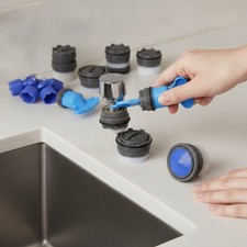 Water-Conserving Faucet Aerators with Removal Tools - 12 Pack, 16.5mm to 24mm