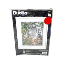 Bucilla Winter Greenhouse Counted Cross Stitch Kit 41551 Linda Gillum Design New
