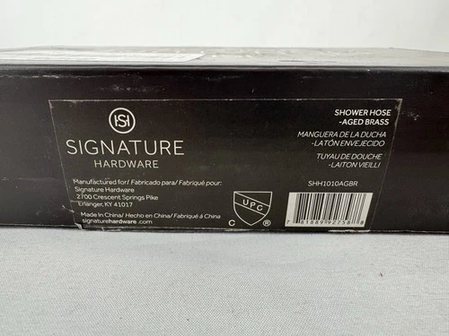 Signature Hardware SHH1010AGBR FundamentALL 60" Hand Shower Hose Aged Brass - Picture 4 of 4