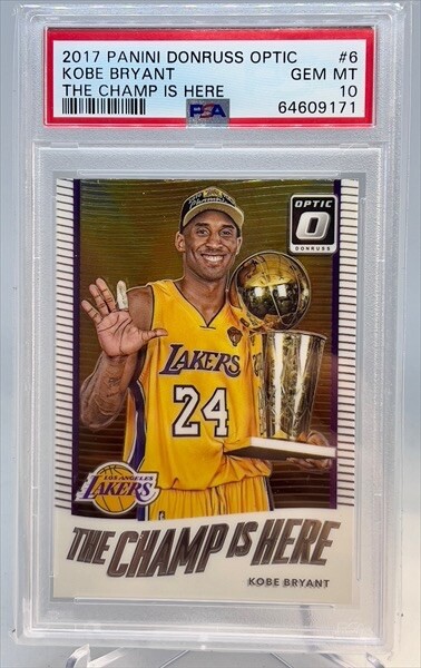 2017-18 Panini Donruss Optic Kobe Bryant PSA 10 Champ Is 2017-18 Panini Donruss Optic Kobe Bryant PSA 10 Champ Is