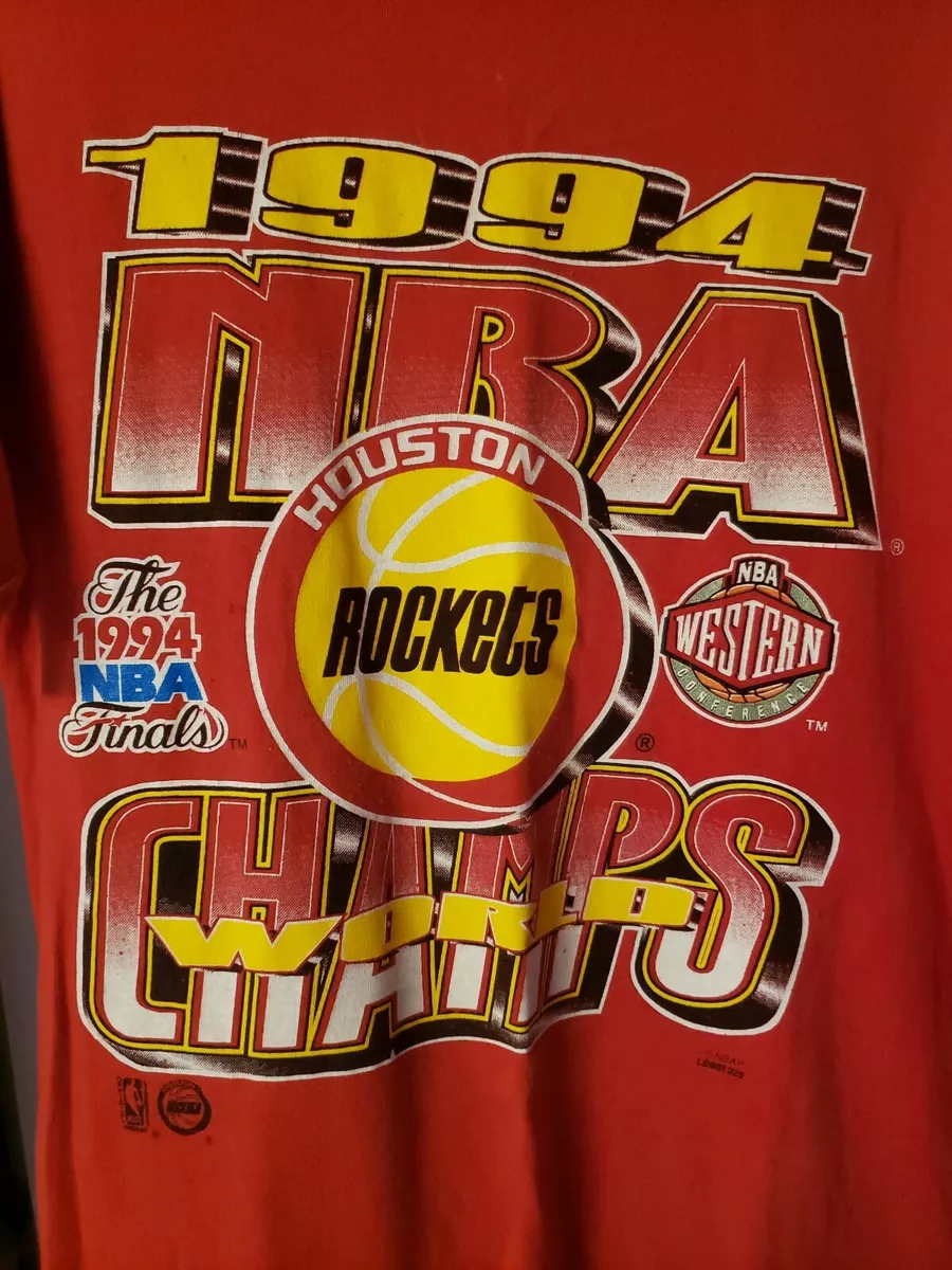 Vintage 1994 Houston Rockets T-Shirt NBA World Champi… - Gem