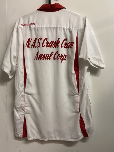 NAS Crash Crew USN Bowling Shirt 