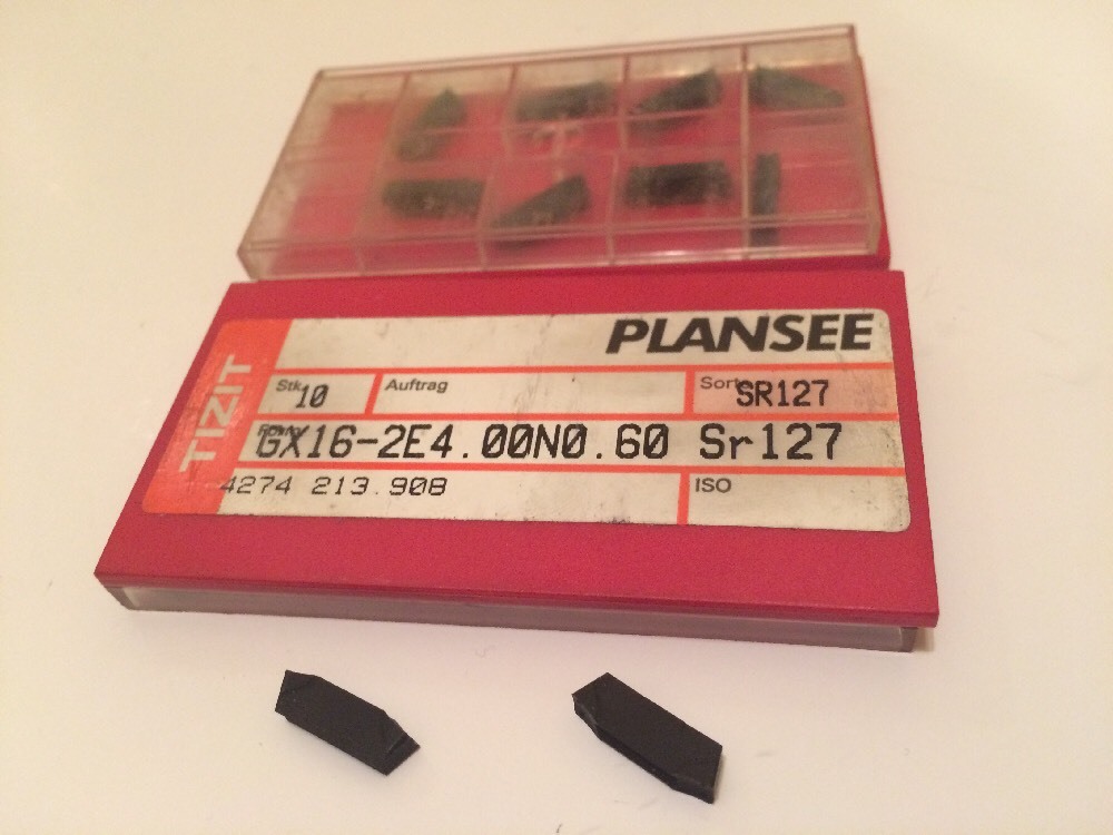 New PlanSee Insert Carbide - GX16-2E4.00N0.60 Sr127- 4274213.9. 10 P ...