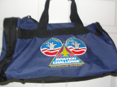 VINTAGE US Space Camp Academy Aviation Challenge Duffle Bag Canvas Huntsville