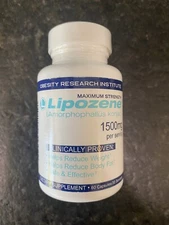 Lipozene Maximum Strength Weight Loss Supplement, 1500 mg, 60 Capsules Exp 12/25