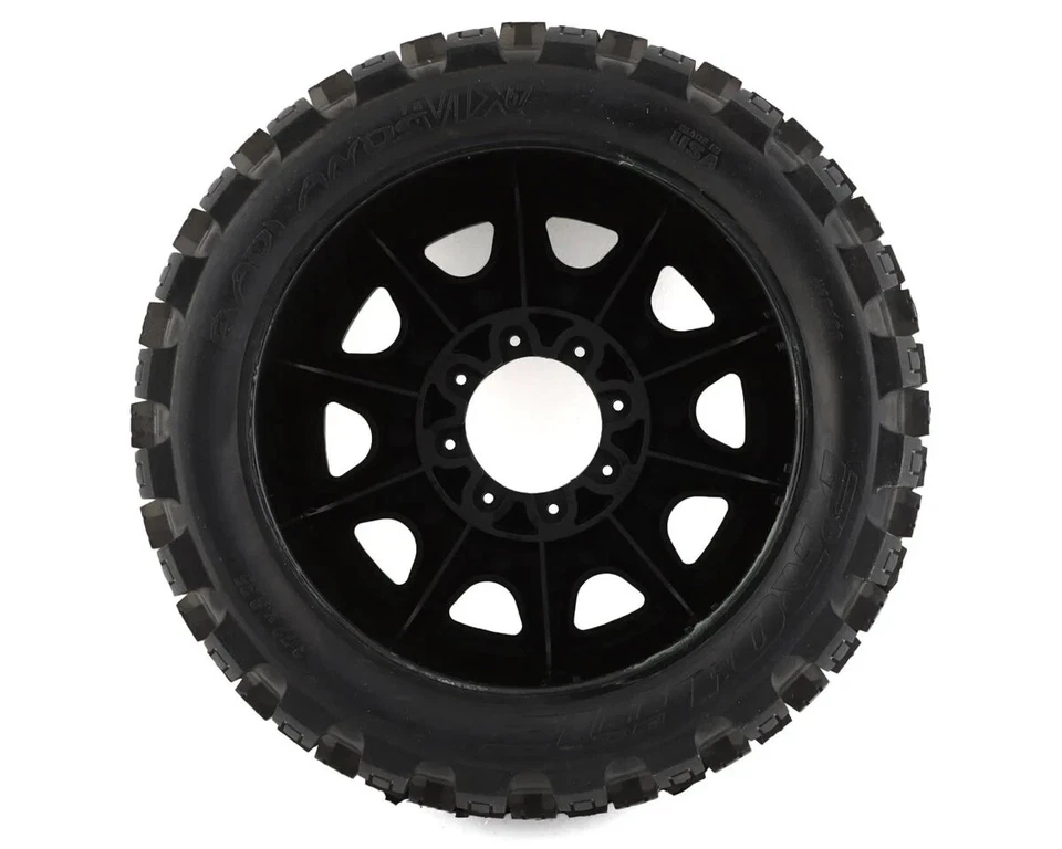 Pro-Line Badlands MX57 5.7" Pre-Mounted 1/6 Monster Truck Tires (Black) (Soft) - Image 2 of 4