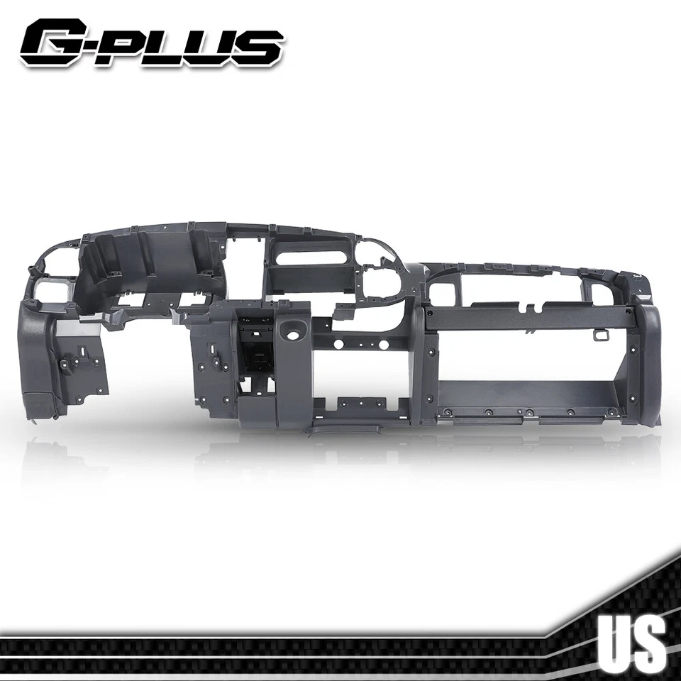 Gray Dash Dashboard Core Structure Frame Single Aux Fit For 1998-2001 Dodge Ram - Image 2 of 4