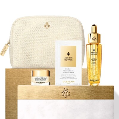 Guerlain Abeille Royal Öl Serum Eingang Coffret 3-teiliges Set & Beutel Japan...