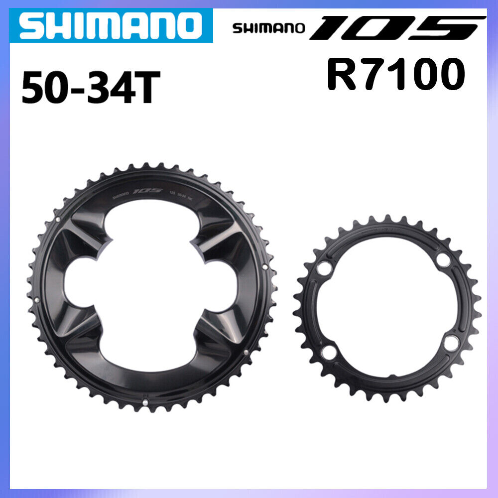 Shimano 105 FC-R7100 12Speed Chainring 50T 34T For R7100 Shimano 105 FC-R7100 12Speed Chainring 50T 34T For R7100