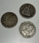 Jido “Jack”s super trio. 1876 1892 1915 s scarce quarters very good-fine Story 6