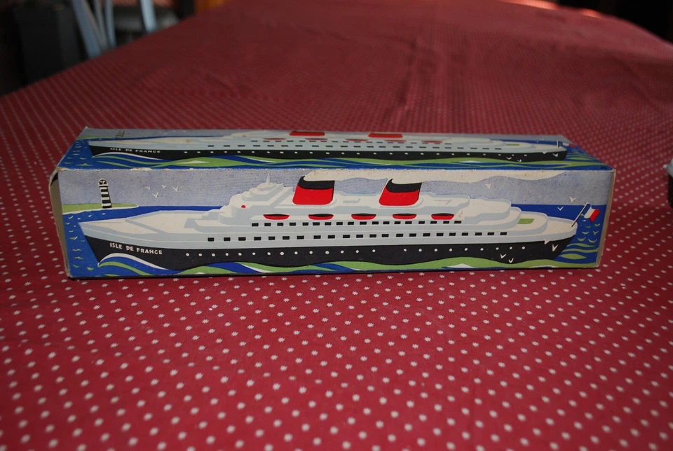 JOUET DE BAZARD BATEAU ISLE DE FRANCE EN PLASTIQUE NEUF BOITE 38 CM - Photo 3/4